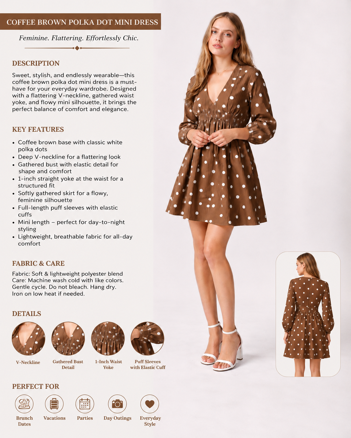 Golden Hour Polka Dress