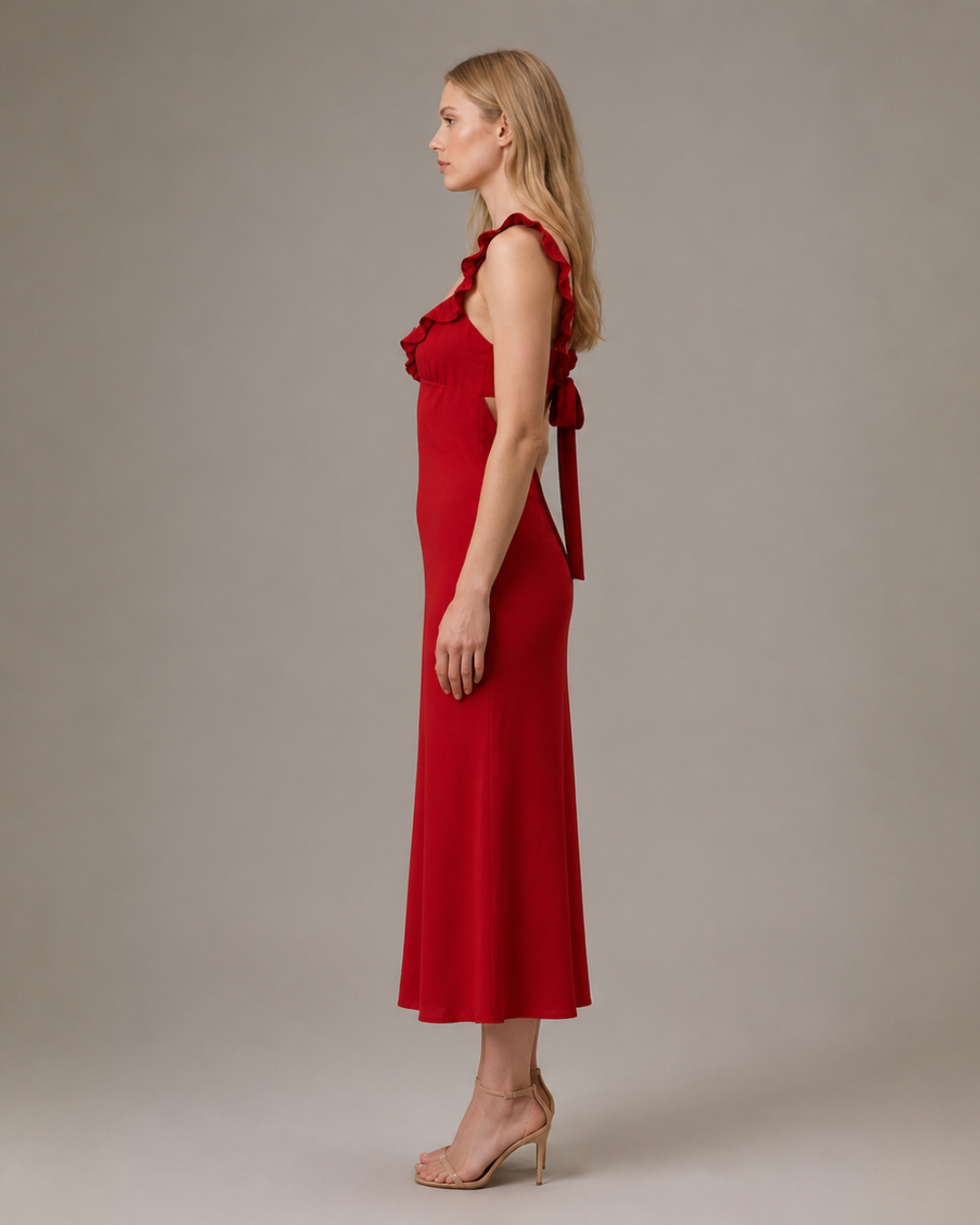 Merlot Gingham Red Dress