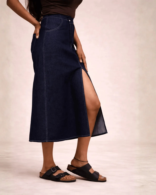 Dark Fit Denim Skirt
