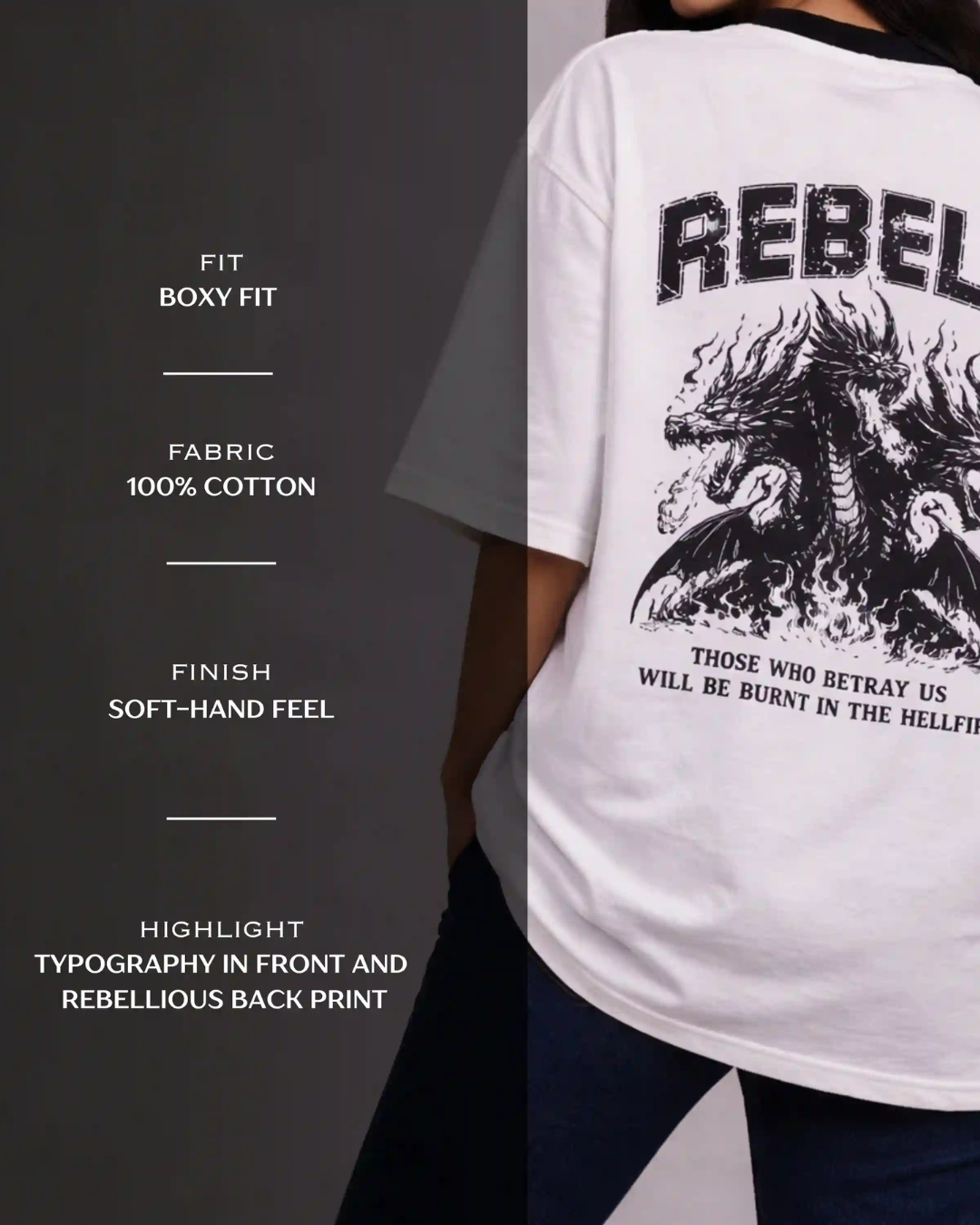 Rebels oversized T shirt