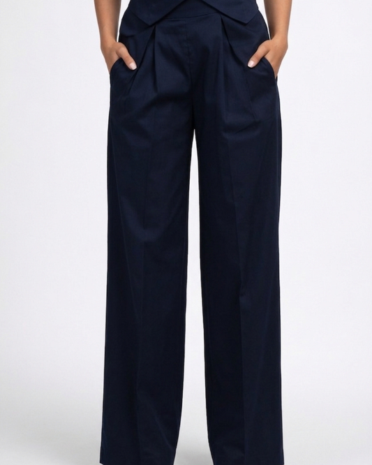 Elevated pleated pants