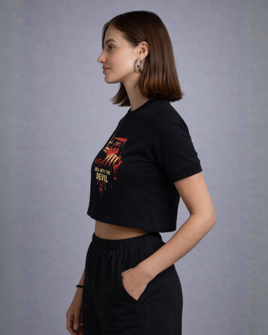 The devil crop top