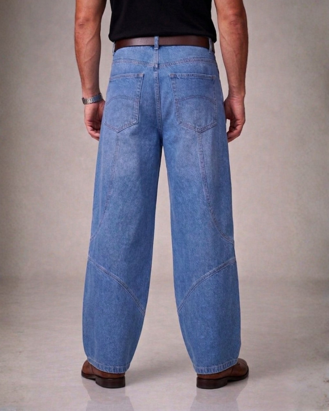 Mens pannelled Baggy Pants