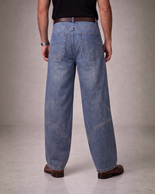 Mens pannelled Baggy Pants