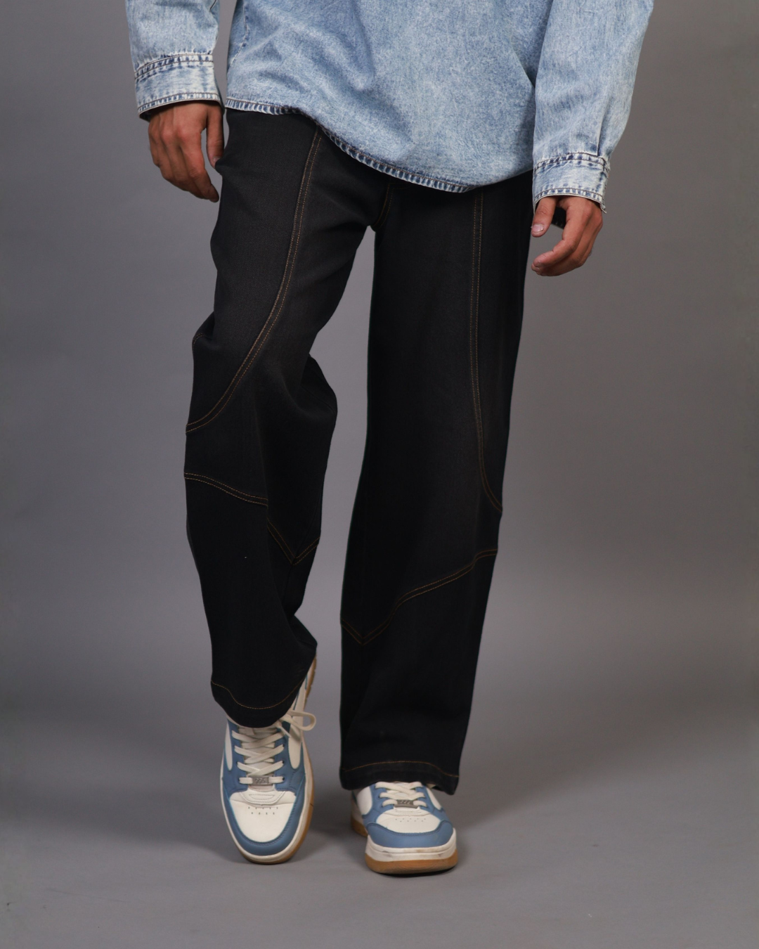 pannelled Baggy Pants