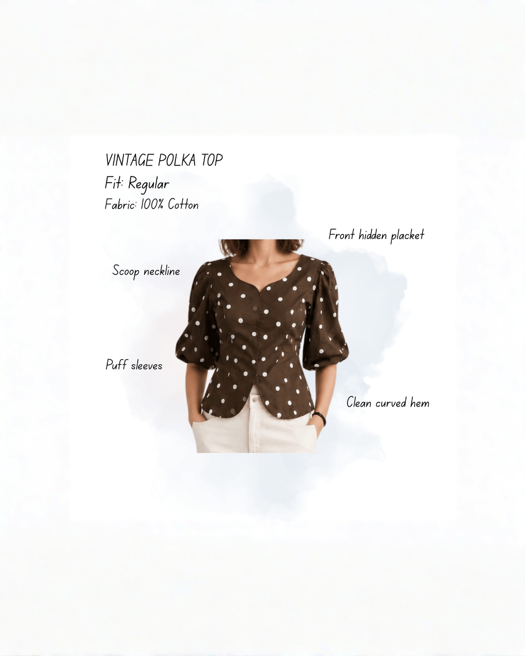 Vintage Polka Top