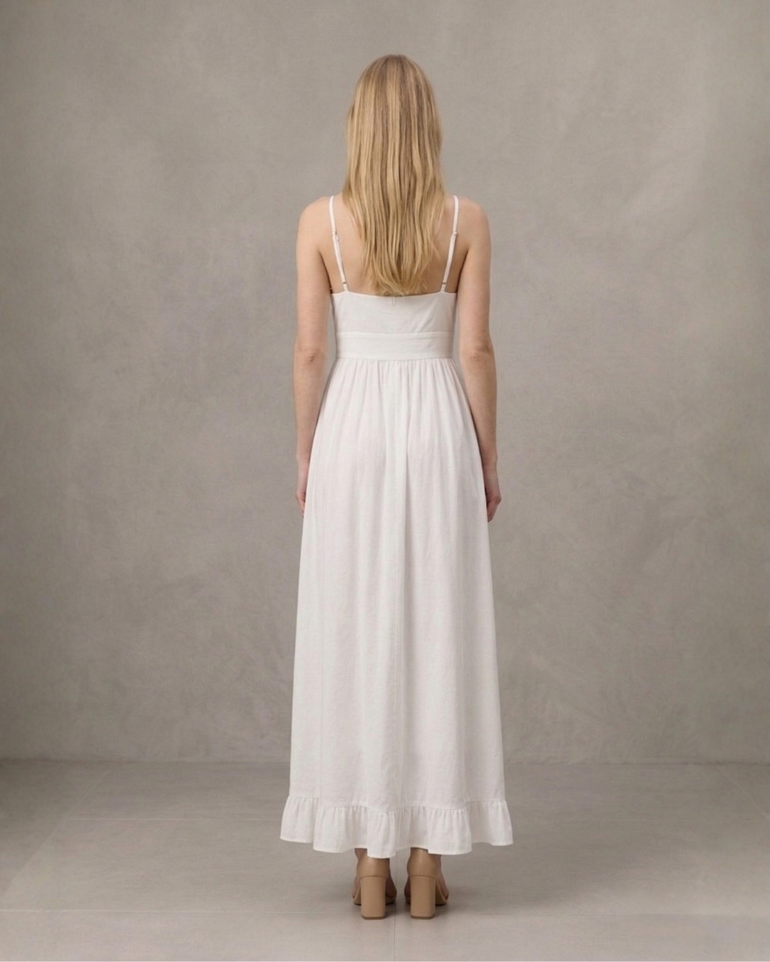 Primrose Ruffle White Dress