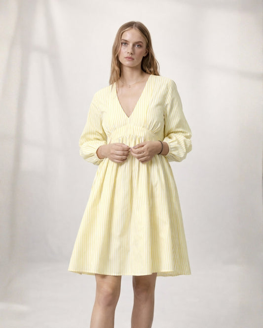 GOLDEN HOUR YELLOW MIDI DRESS