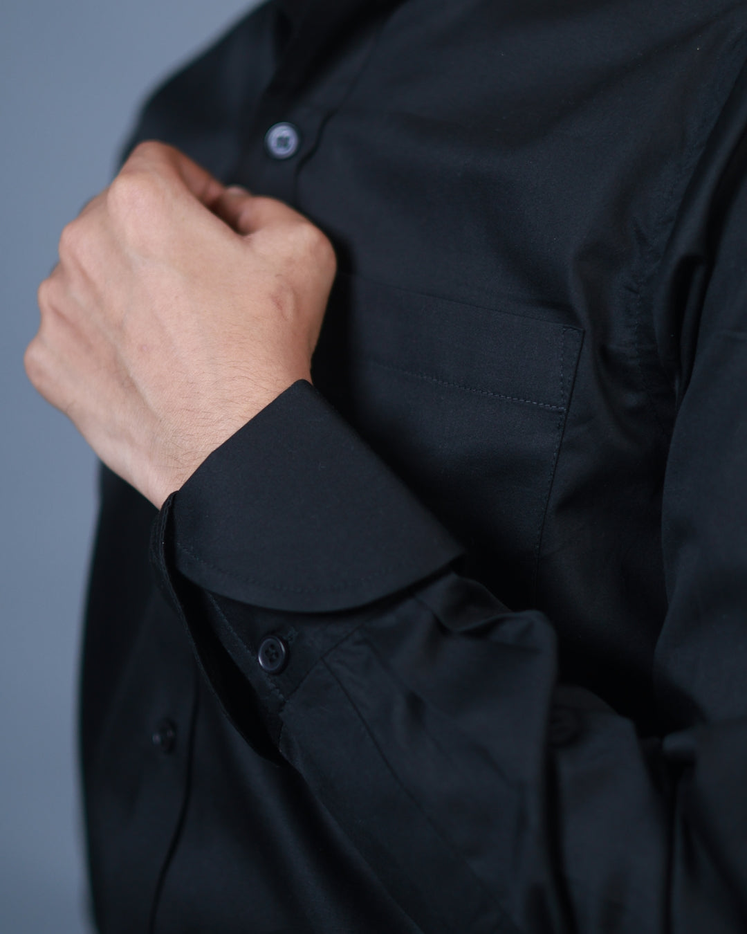 Refined Black Formal Shirt