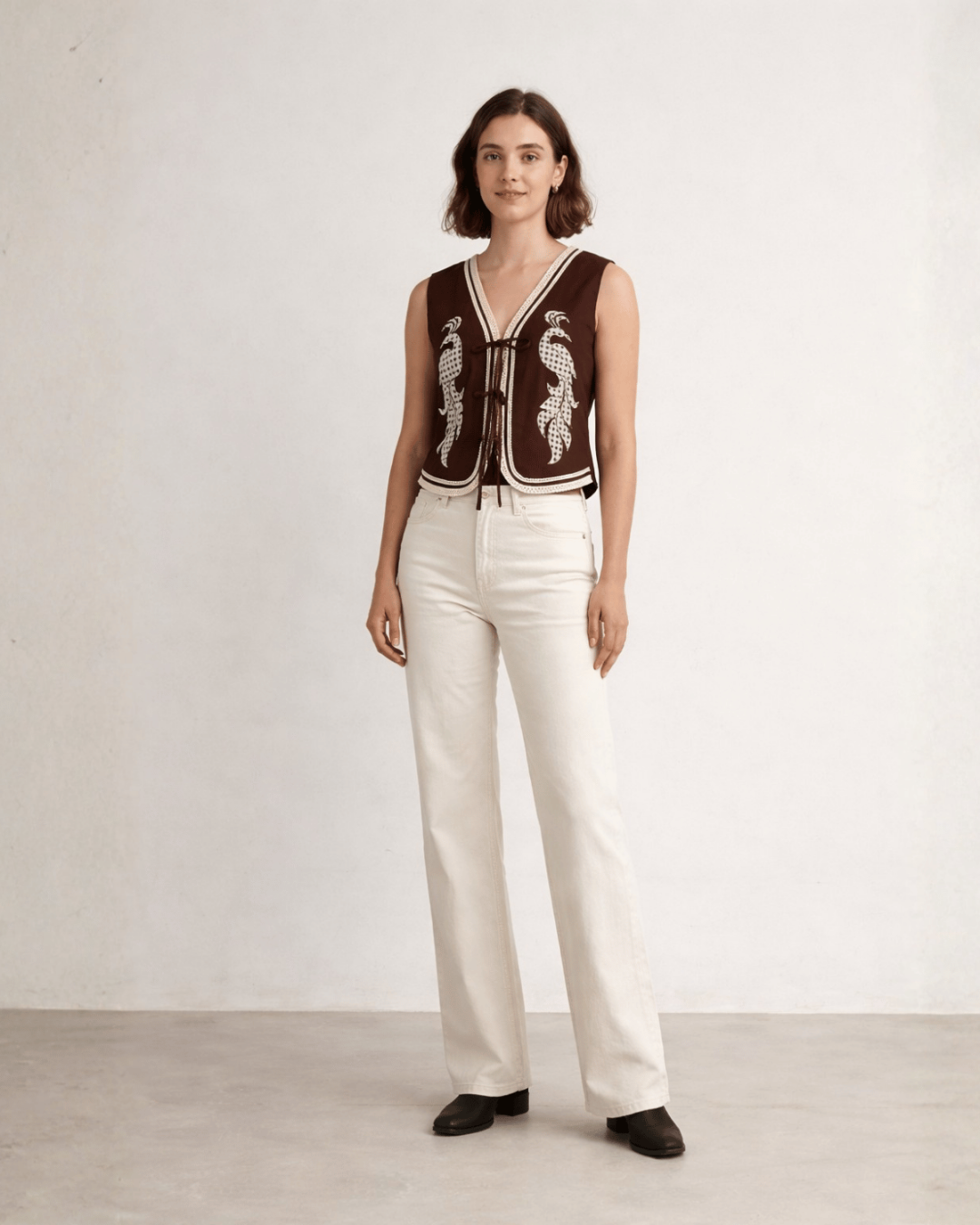 Mocha Boho Vest
