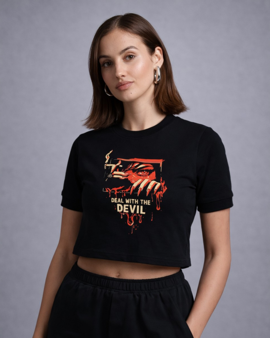 The devil crop top