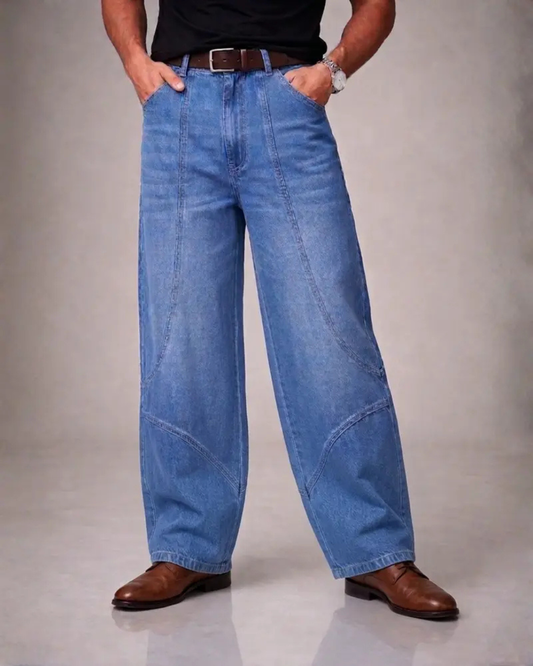 Mens pannelled Baggy Pants