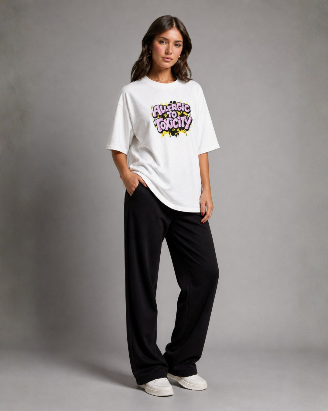 No toxicity oversized tee