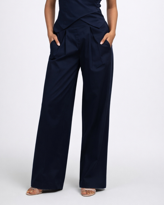 Elevated pleated pants