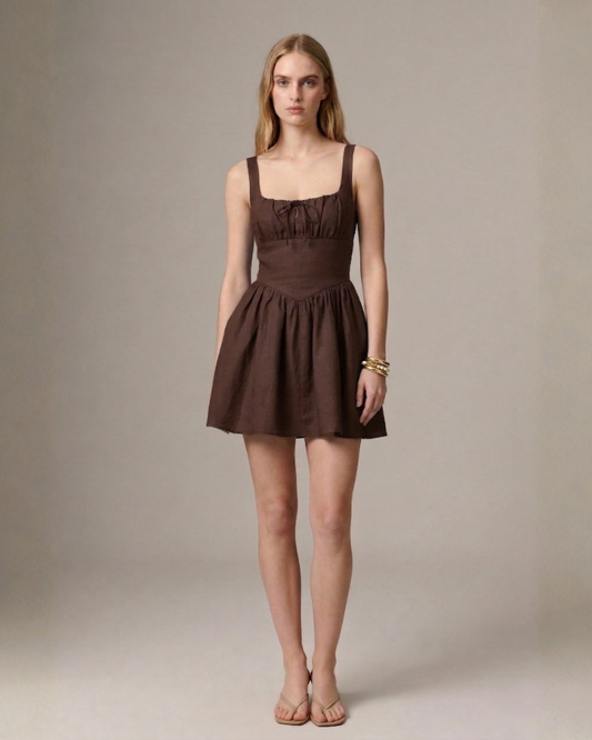 Juliet Smocked Mini Dress
