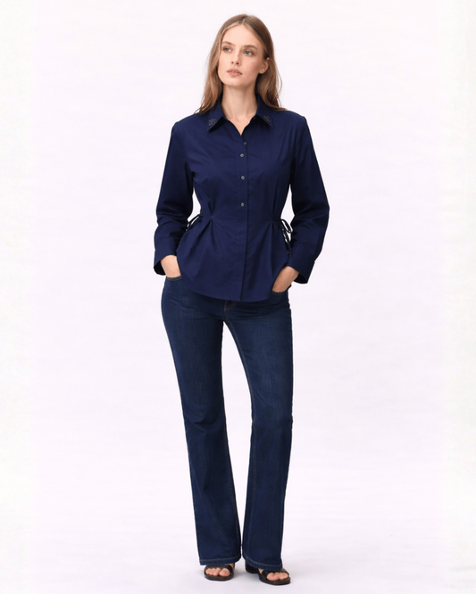 Midnight Broidery Shirt