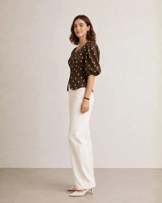Vintage Polka Top