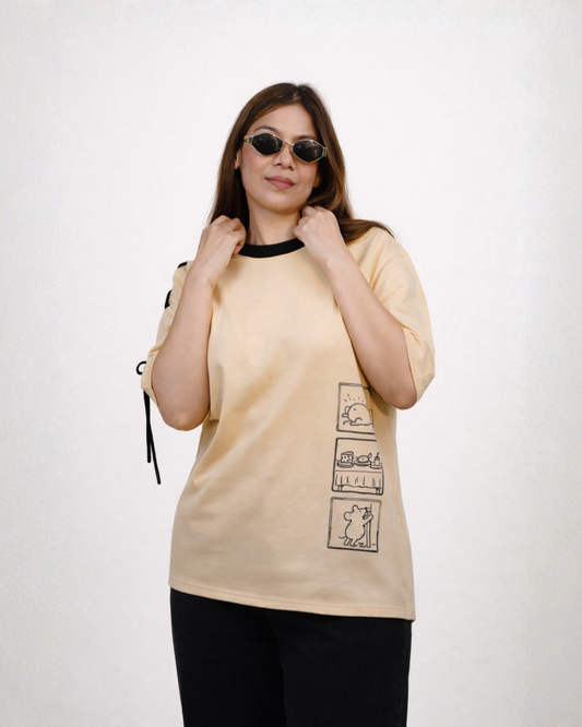 Edgy oversized T shirt