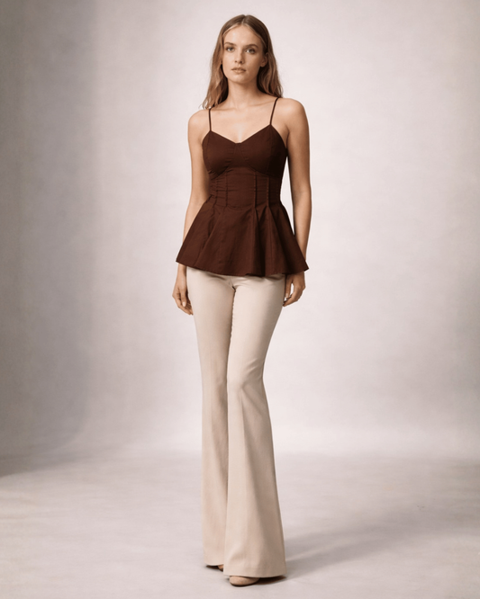Corset Peplum Top