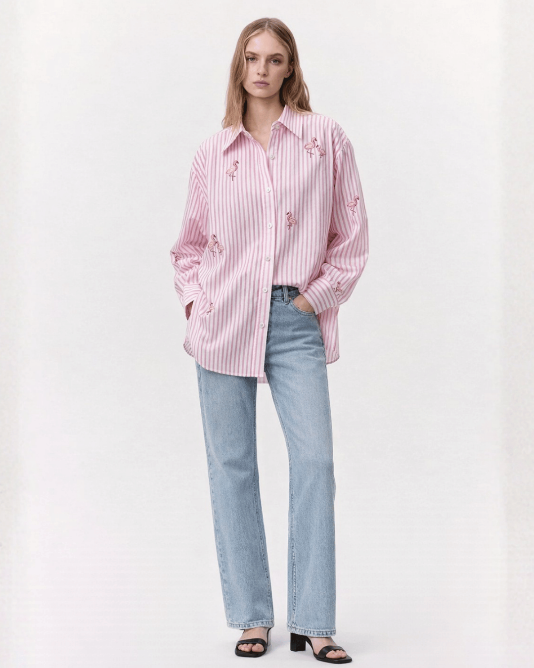 Flamingo Stripe Shirt