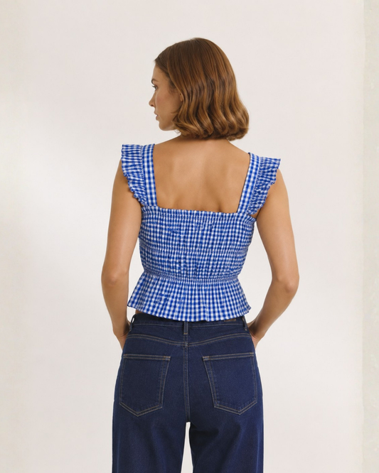 Bluebell checked top