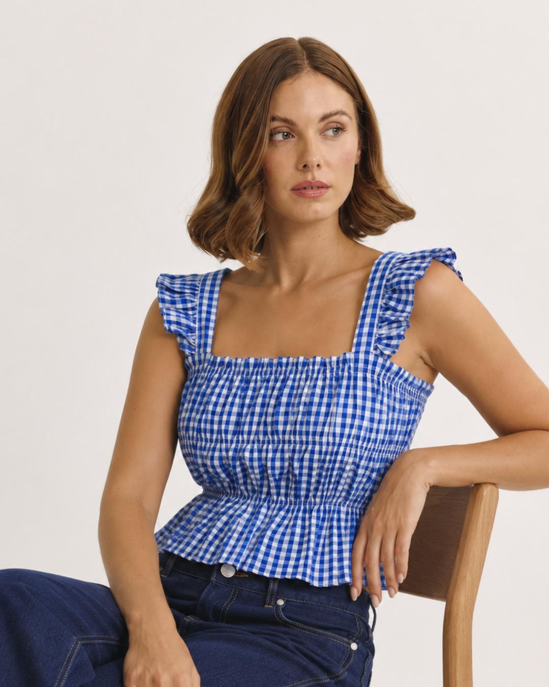 Bluebell checked top