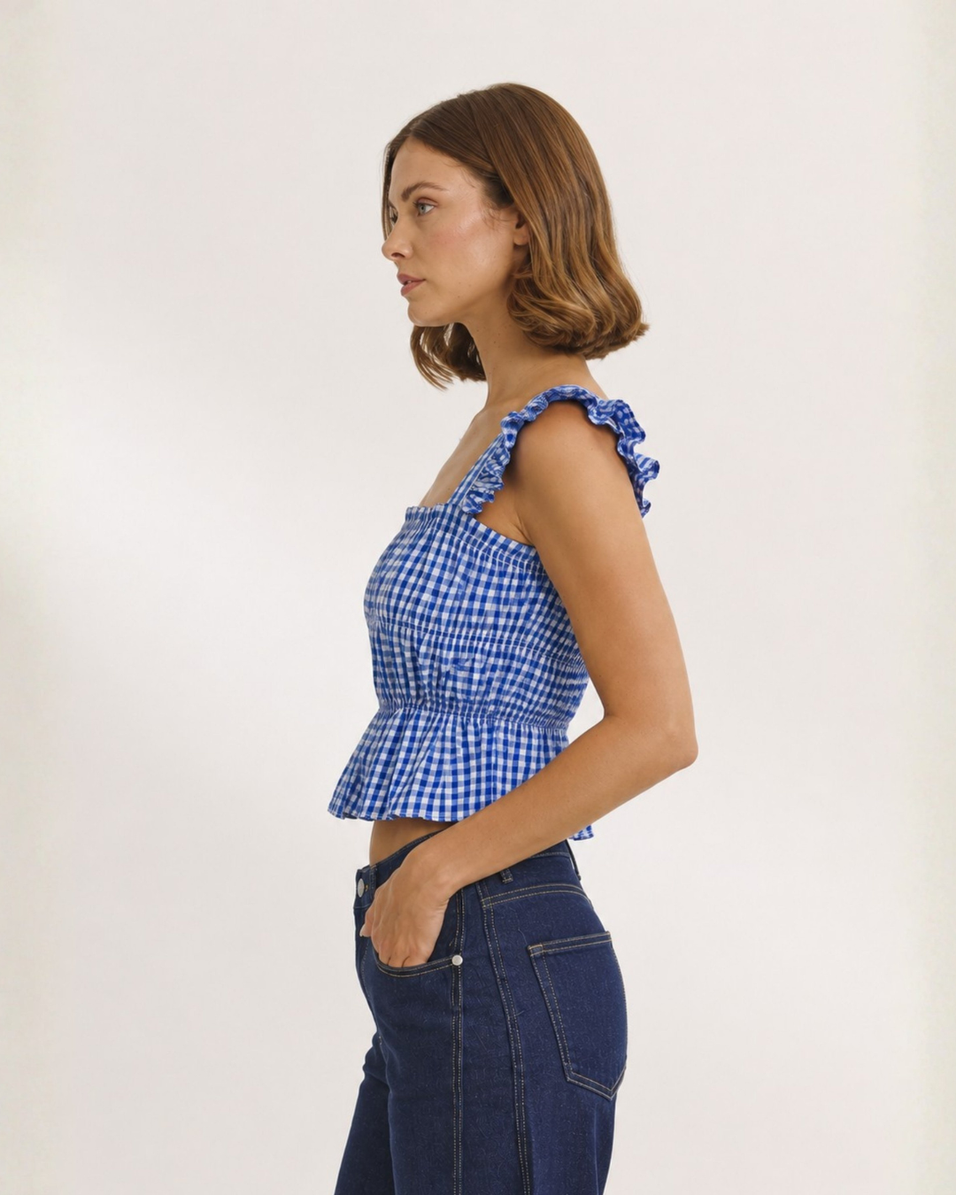 Bluebell checked top