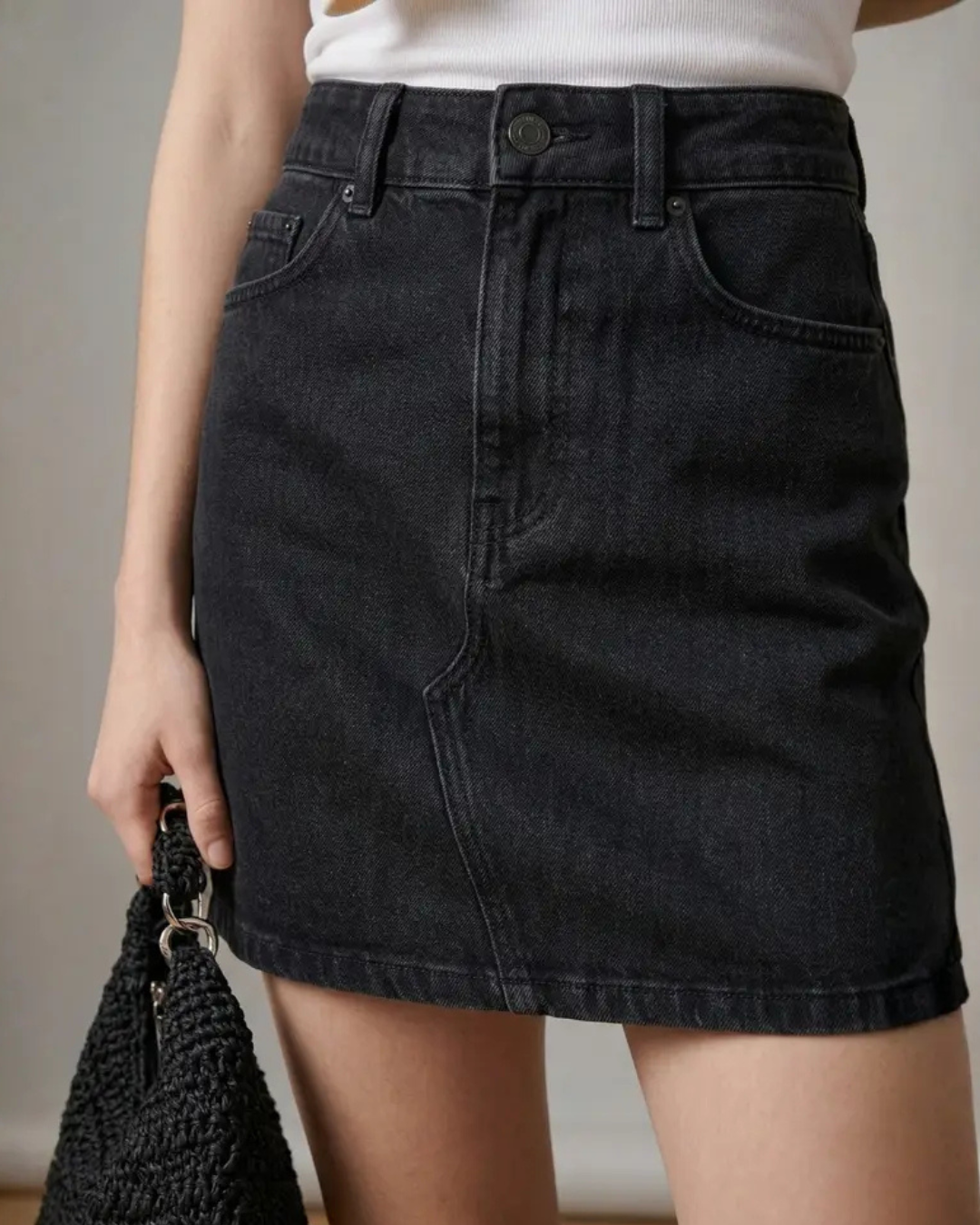 Carbon Utility Mini Skirt