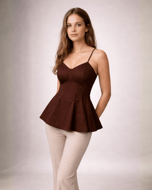 Corset Peplum Top