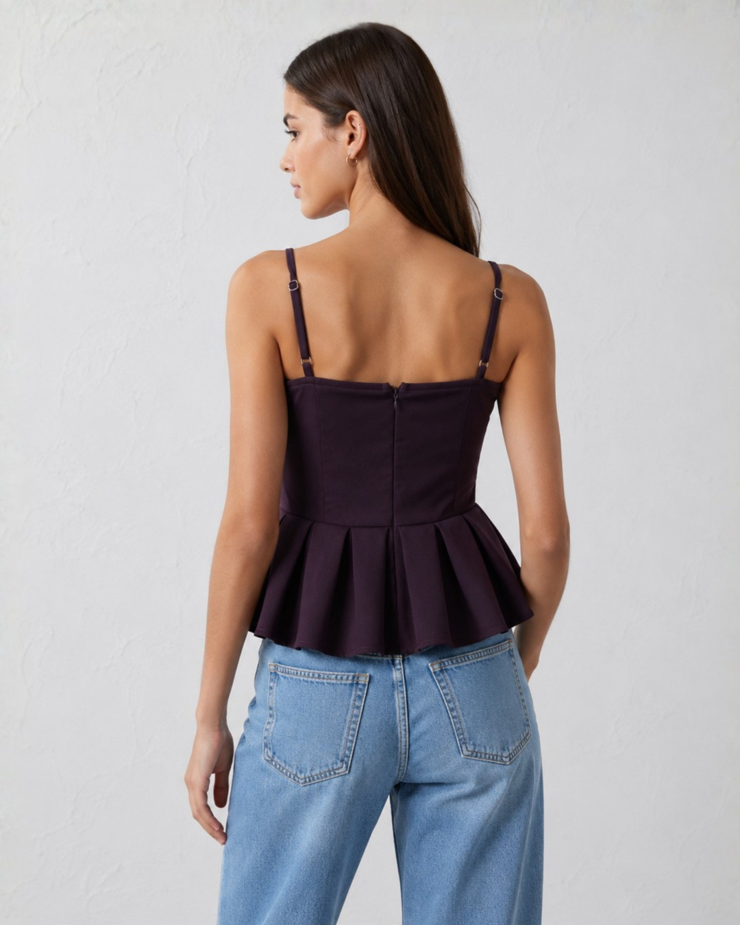 Berry peplum top