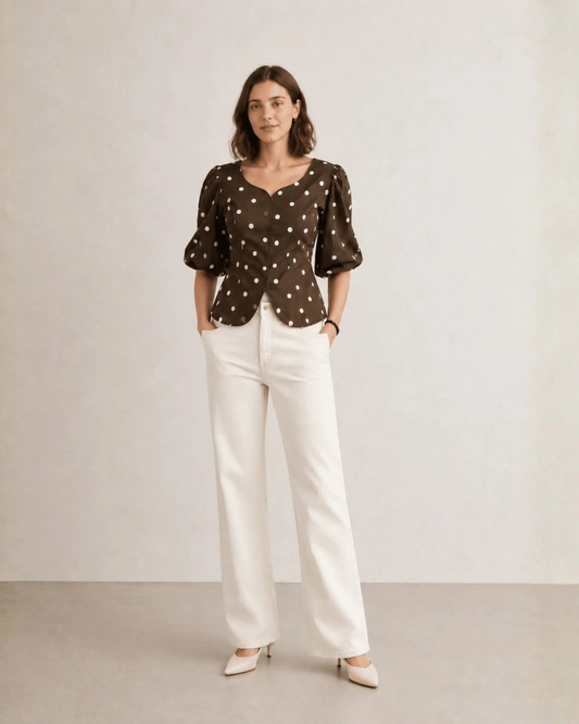 Vintage Polka Top