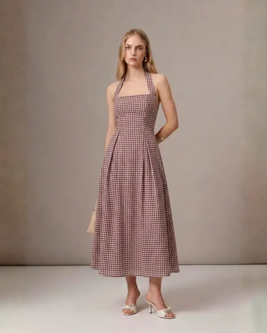Gingham Veranda maxi Dress