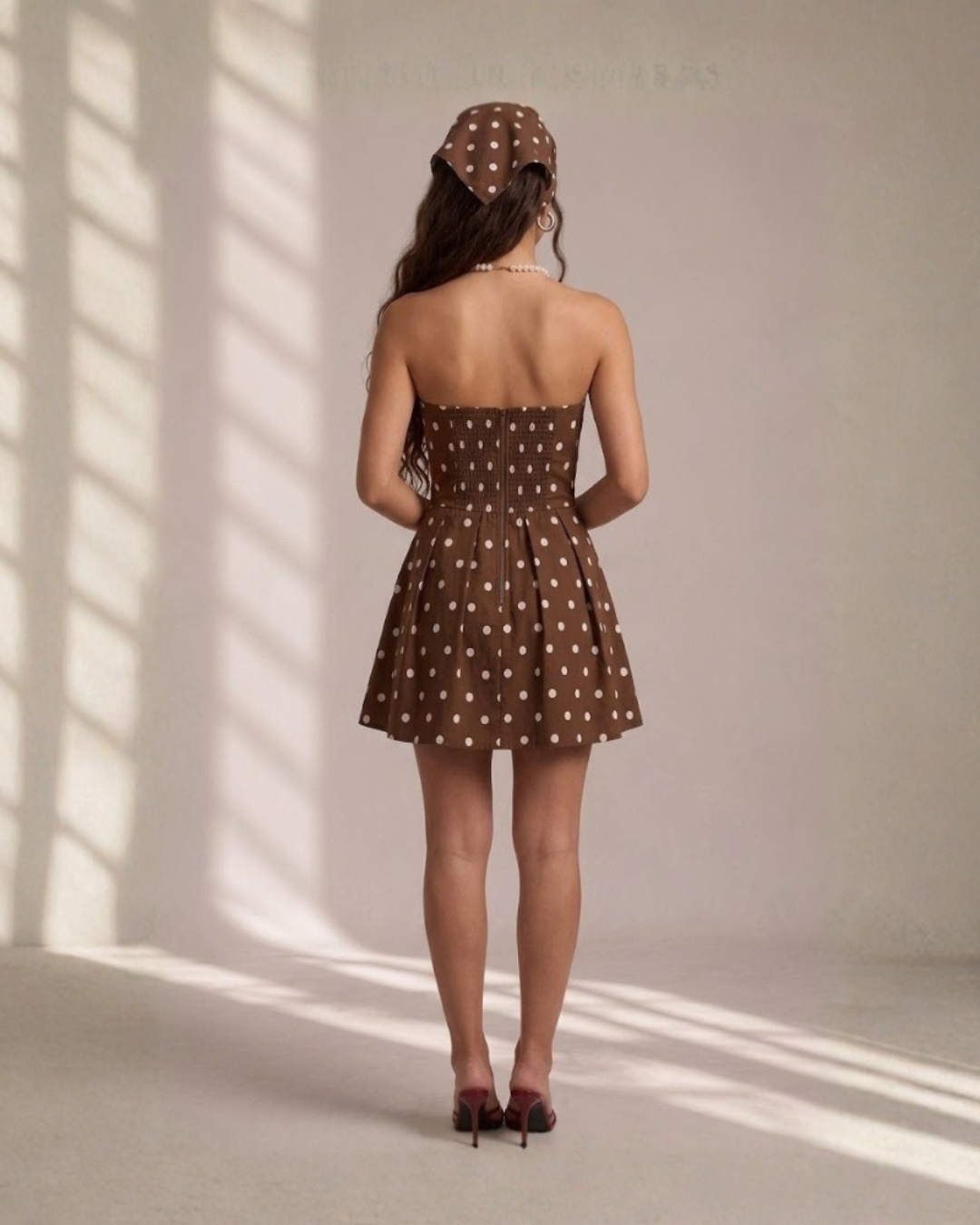 Retro Revival Strapless Dress