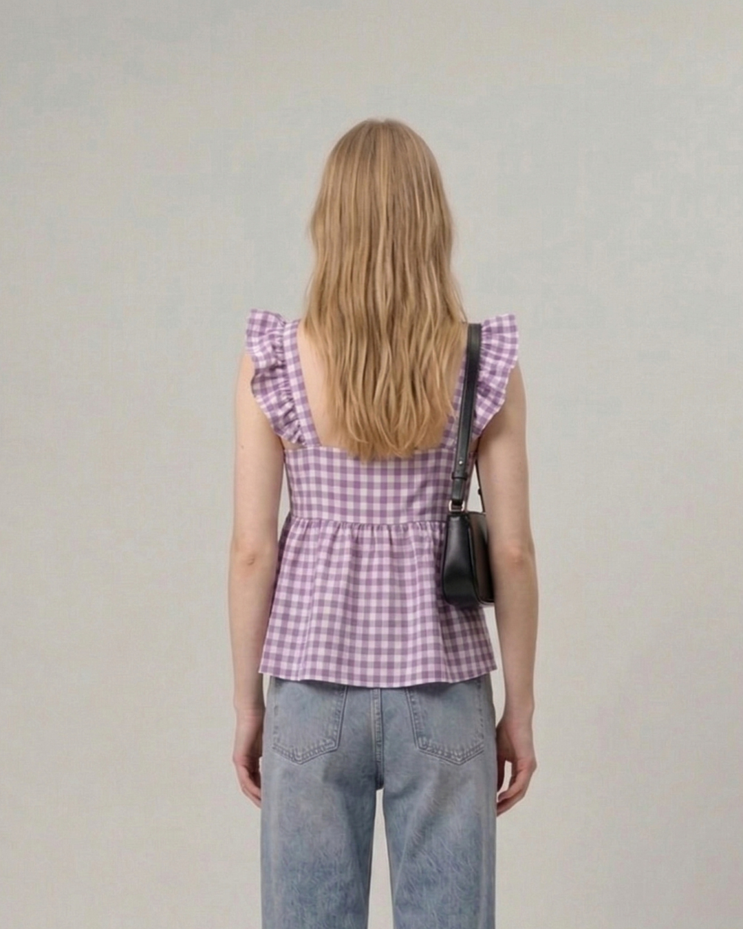Checkmate Ruffle Cami top