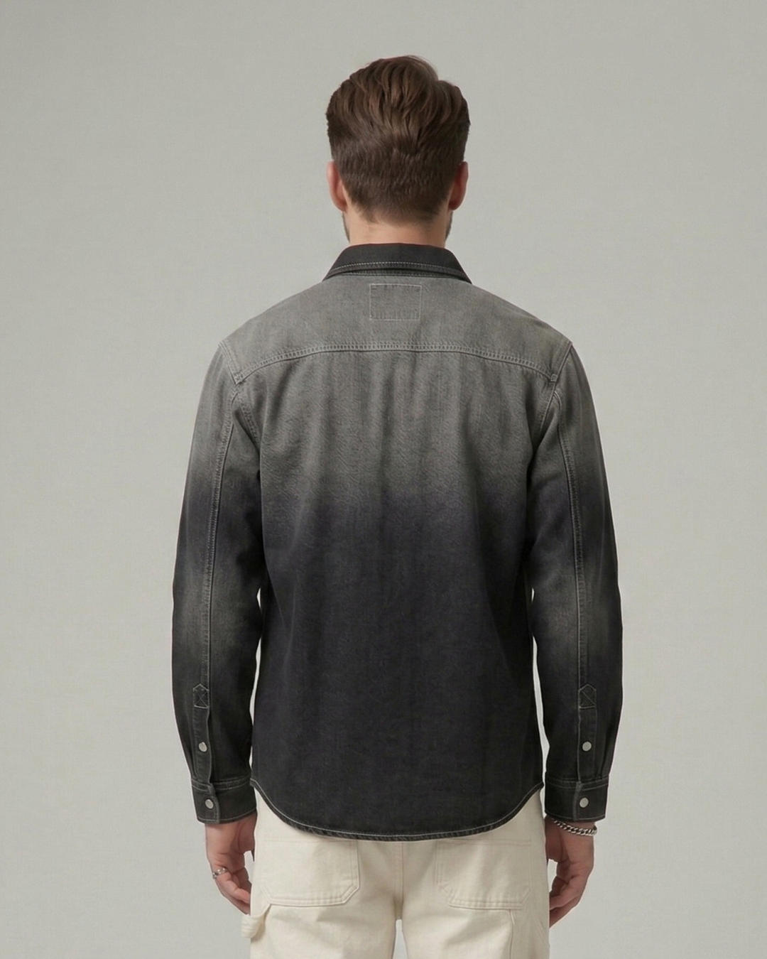 Ombre Fade Denim Overshirt