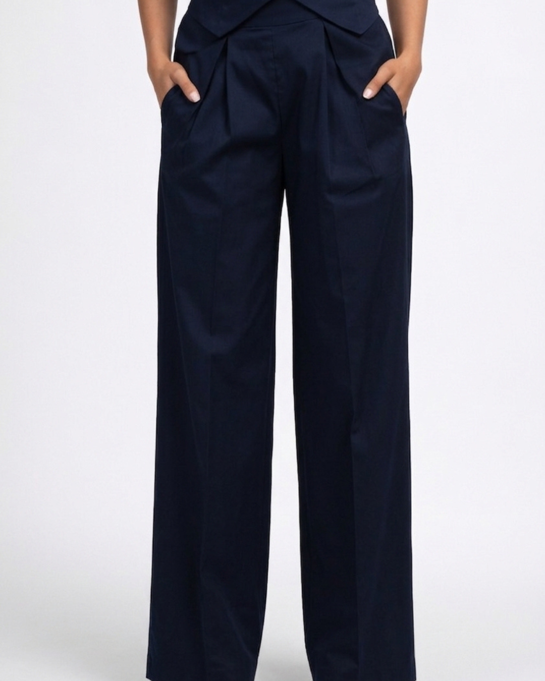 Elevated pleated pants