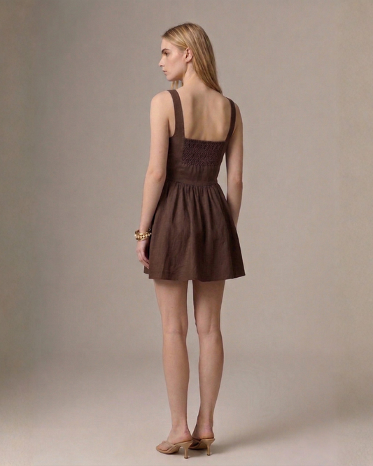 Juliet Smocked Mini Dress