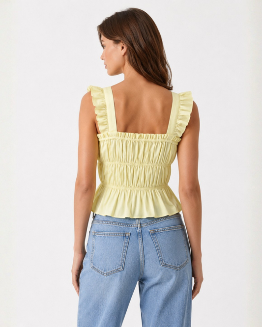 Butteryellow muse top