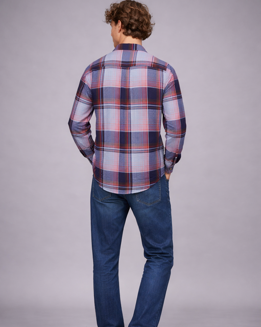 Refined Plaid Shirt