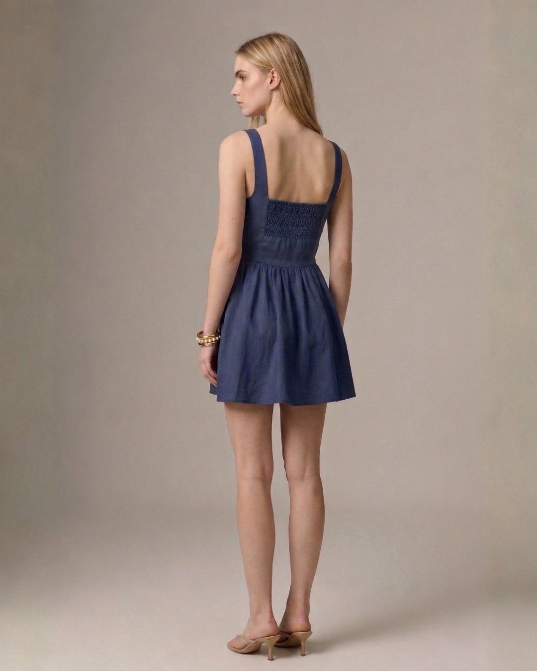 Juliet Smocked Mini Dress