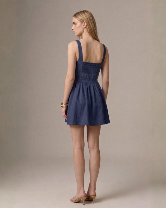 Juliet Smocked Mini Dress