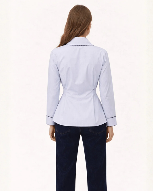 Blue Side Cinch Shirt