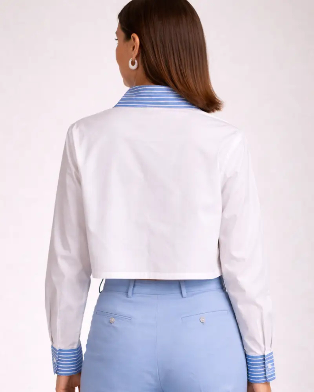 Aero Stripe Crop Shirt