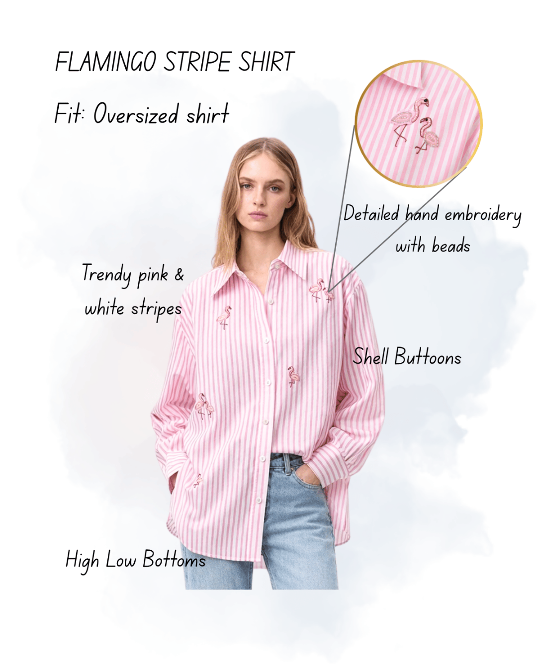 Flamingo Stripe Shirt