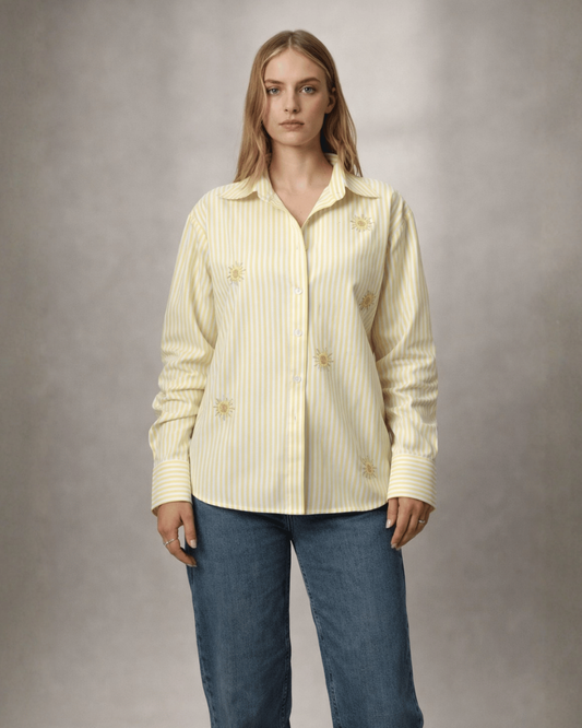 Yellow Sun-stripe Shirt