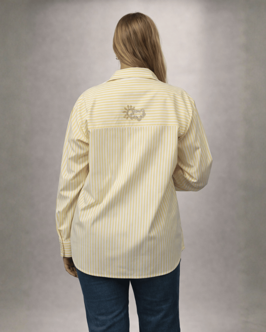Yellow Sun-stripe Shirt