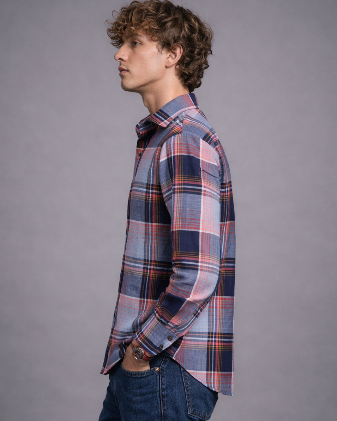 Refined Plaid Shirt