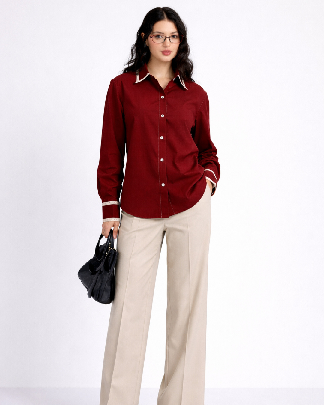 Classic Shirt with lace
