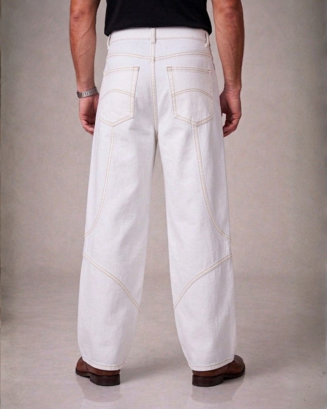 Pannelled Baggy Pants