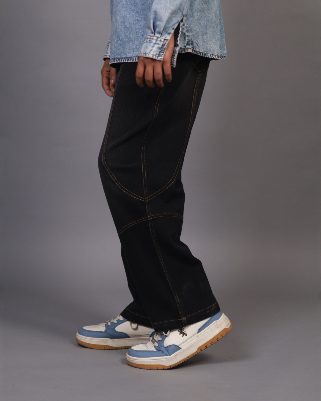 pannelled Baggy Pants